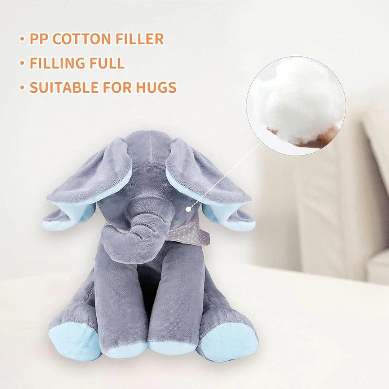 Peek-a-Boo Musical Elephant Plush Toy